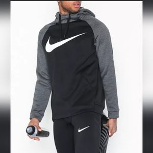 NIKE DRI FIT men's hoodie sweater black and gray XXL XL